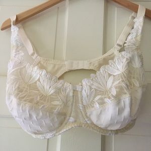 Beautiful bra with leaf and flower lace.